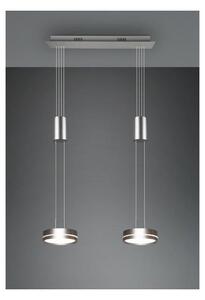 FRANKLIN SOSPENSIONE A DUE LUCI CON SALISCENDI 3 FINITURE LED 18W DIMMERABILE