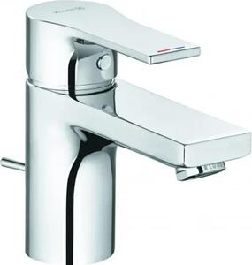 KLUDI ZENTA SL Mitigeur monocommandé pour lavabo, hauteur de bec 75mm, avec vidage métal, chrome, 482600565, 482600565