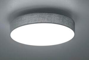 LUGANO PLAFONIERA DIAMETRO CM 40 CON PARALUME IN STOFFA BIANCA O GRIGIA LED 22W LUCE 3000K