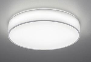 LUGANO PLAFONIERA DIAMETRO CM 60 CON PARALUME IN STOFFA BIANCA O GRIGIA LED 40W LUCE 3000K