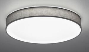 LUGANO PLAFONIERA DIAMETRO CM 75 CON PARALUME IN STOFFA BIANCA O GRIGIA LED 60W LUCE 3000K-5000k