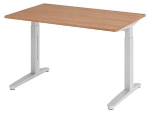 Bümö Scrivania Serie-XB - Struttura: argento, dimensioni: 120 x 80 cm, decorazione: noce