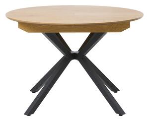 Tavolo da pranzo rotondo allungabile con estensione ø 120 cm Cesura – Unique Furniture