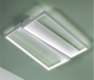 SQUARE PLAFONIERA MODERNA LED 34W LUCE 3000 DIMMERABILE ORIGINALE IN METALLO BIANCO O ORO