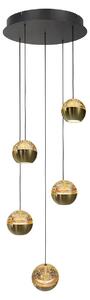Lampada a sospensione - ottone - BELLUNO - vetro metallo - lampada di design - LED - 4585ME - Steinhauer Exclusive