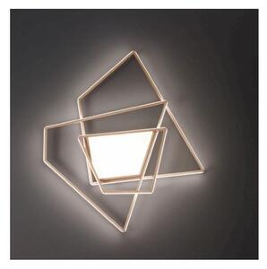 GALAXY PLAFONIERA L62 CM IN METALLO SILVER O ORO LED 67W LUCE 3000K-4000K DIMMERABILE MODERNA