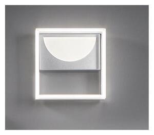 ART APPLIQUE MODERNA L25 METALLO FINITURA SILVER LED 20W LUCE 3000K-4000K DIMMERABILE QUADRATA