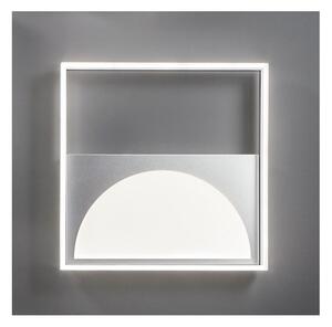 ART PLAFONIERA GRANDE L50 METALLO FINITURA SILVER LED 40W LUCE 3000K-4000K DIMMERABILE QUADRATA