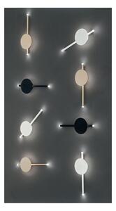 JAMES APPLIQUE MODERNA IN METALLO BIANCO,NERO O ORO LED 16W LUCE 3000K H40 CM