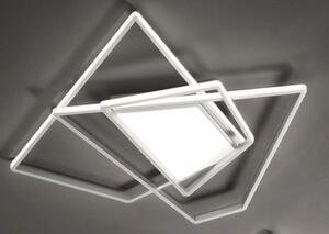 GALAXY PLAFONIERA GRANDE L87 CM IN METALLO SILVER O ORO LED 90W LUCE 3000K-4000K DIMMERABILE MODERNA