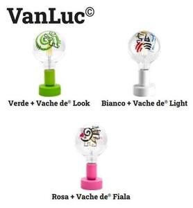 TAVOLOTTO VANLUC LUMETTO IN SILICONE CON LAMPADINA ABBINATA FILOTTO 3 COLORI