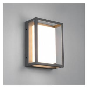 WITHAM APPLIQUE MODERNA LED 10,5W LUCE 2300,3000,4000K DA ESTERNO IP54 ANTRACITE