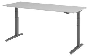 Scrivania elettrica bümö modello XBHM - Struttura: grafite, finitura: grigio, dimensioni: 200 x 80 cm