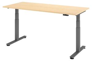 Scrivania elettrica bümö XDSM - Finitura: acero, struttura: grafite, dimensioni: 180 x 80 cm
