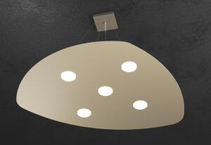 SHAPE SOSPENSIONE 5e2 LUCI IN METALLO BIANCO GRIGIO O SABBIA MODERNA LAMPADINE ATTACCO GX53