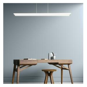 DOUBLE TRACK SOSPENSIONE LINEARE BIANCA O SILVER CON LED40W DIMMERABILE CON TELECOMANDO