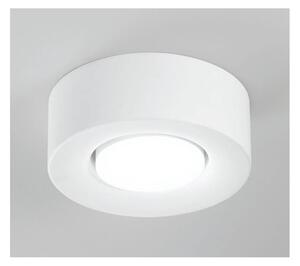 PLAFONIERA PICCOLA ROTONDA IN GESSO BIANCO VERNICIABILE LAMPADINA ATTACCO GX53