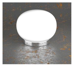 SOFT PICCOLA LAMPADA DA TAVOLO DIAMETRO CM 18 IN VETRO SOFFIATO BIANCO LATTE MODERNA