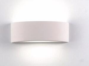 614 APPLIQUE ARCO IN GESSO VERNICIABILE LUCE SOPRA SOTTO LARGHEZZA 30 CM ISYLUCE DESIGN MODERNO