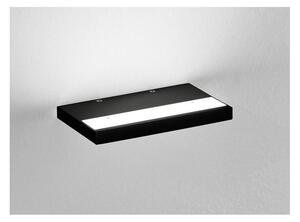 PLATE APPLIQUE A MENSOLA IN 2 MISURE ALLUMINIO BIANCO O NERO LED 12W - 24W LUCE 3000K E 4000K MODERNA