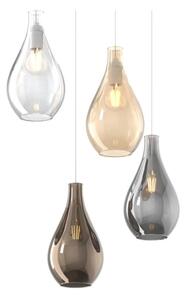 DROP 2.0 SOSPENSIONE MODERNA CON DIFFUSORE A GOCCIA D26 CM IN VETRO 4 COLORI ATTACCO E27