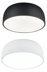 BARON PLAFONIERA MODERNA A CUPOLA IN METALLO NERO O BIANCO DIAMETRO CM 52 LAMPADINE ATTACCO E27