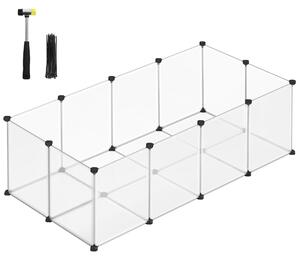 Recinto Per Animali - Leobert - Trasparente/Nero - 143 X 73 X 46 Cm