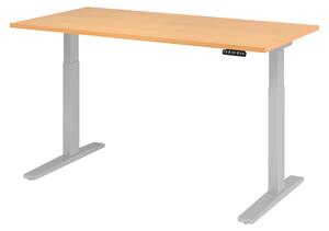 Scrivania elettrica bümö XMKA - Struttura: argento, finitura: faggio, dimensioni: 160 x 80 cm