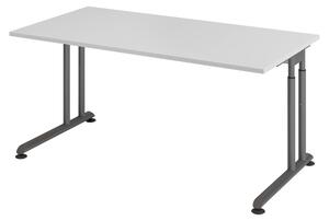 Bümö Scrivania Serie-Z - Dimensioni: 160 x 80 cm, struttura: grafite, decorazione: grigio