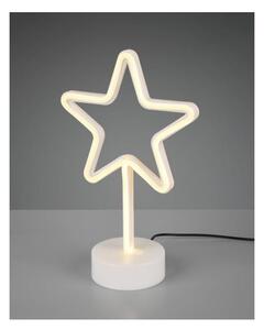 STAR MODERNA LAMPADA DA TAVOLO DECORATIVA LED 1.5W PER CAMERETTE E SALOTTI IN PLASTICA BIANCA