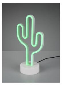 CACTUS MODERNA LAMPADA DA TAVOLO DECORATIVA LED 1.5W PER CAMERETTE E SALOTTI IN PLASTICA BIANCA