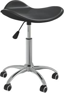 Sedia da ufficio, colore nero, in ecopelle. Sedia da ufficio, poltrona, sedia da ufficio, sedia da ufficio, sedia da ufficio per soggiorno, ufficio, camera da letto, modello 3088556