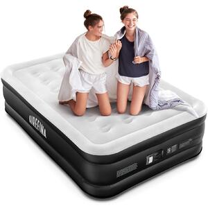 Materasso gonfiabile per 2 persone, autogonfiante con pompa integrata, dimensioni 190 x 137 x 46 cm