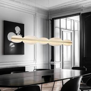 Viokef Lampada a sospensione Evana, Chiaro / Trasparente, Soggiorno / Sala da pranzo, Metallo, Lampada a sospensione