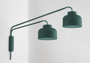 BOTTONE APPLIQUE 2 LUCI ORIENTABILI LED 48W LUCE DIMMERABILE UP & DOWN ALLUMINIO 4 COLORI DESIGN MODERNO