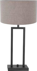 Steinhauer - lampada da tavolo - Stang - nero - lino metallo - Ø 30cm - E27 - 8210ZW