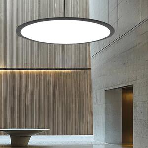 Viokef Lampada a sospensione Grande, dimmerabile, Nero, Soggiorno / Sala da pranzo, Alluminio, Moderno, Lampada a sospensione
