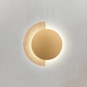 Viokef Applique da parete Miranda, Ottone / Oro, Soggiorno / Sala da pranzo, Pietra, Applique