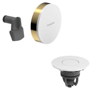 Hansgrohe Exafill Set de finition Bec déverseur pour baignoire, garniture d'écoulement et de trop-plein, 58119990, 58119990
