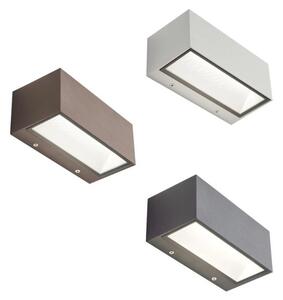 BOX APPLIQUE DA ESTERNO IP65 BIANCA MARRONE O ANTRACITE LED 12W LUCE 3000K O 4000K