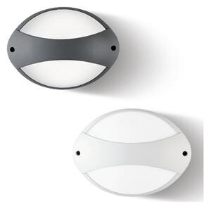 COCOON APPLIQUE DA ESTERNO LED 7W LUCE 3000K-4000K IP65 BIANCA O ANTRACITE MODERNA DI SOVIL