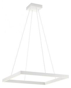 FEBE SOSPENSIONE MODERNA QUADRATA CM 60X60 LED 40W LUCE 3000K-4000K ALLUMINIO 3 COLORI