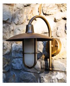 GRECALE APPLIQUE DA ESTERNO IN OTTONE IN 2 MISURE IP54 MADE IN ITALY 3 COLORI LAMPADINA E27