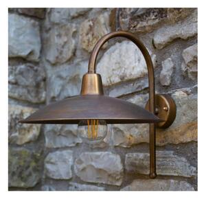 FIESOLE LAMPADA DA PARETE 2 MISURE IN OTTONE 3 FINITURE COLORE IP44 DA ESTERNO MADE IN ITALY