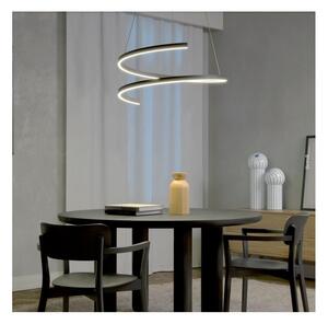 SCROLL SOSPENSIONE SINUOSA 2 MISURE A LED LUCE CCT 3000K-4000K-6000K ALLUMINIO 3 COLORI MODERNA