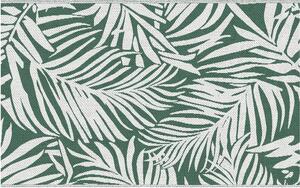 DecHome Tappeto da Esterno per Balcone e Terrazza Reversibile con Fantasia a Foglie 152x243 cm colore Verde/Bianco - R3710DG