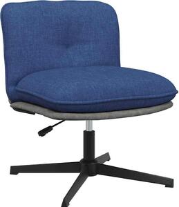 Sedia da Ufficio Girevole Blu in Tessuto