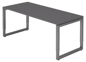 Bümö Scrivania Serie-R - Decorazione: grafite, struttura: grafite, dimensioni: 180 x 80 cm