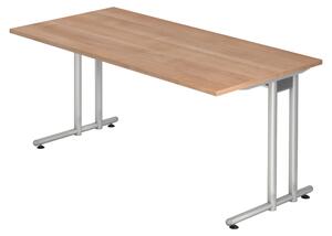 Bümö Scrivania Serie-N - Dimensioni: 160 x 80 cm, Decorazione: Noce