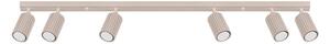 Faretto grigio tortora in metallo 6,5x117 cm Gleam – Sollux